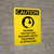 Caution: Hearing Protection Required While Equipment Is Operating Portrait - Wall Sign