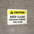 Caution: Keep Clear Explosive Powered Tool In Use Landscape - Wall Sign