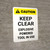 Caution: Keep Clear Explosive Powered Tool In Use Portrait - Wall Sign