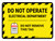 Do Not Operate Electrical Department Landscape - Wall Sign