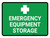 Emergency Equipment Storage Landscape - Wall Sign