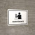 Maintenance White Landscape - Wall Sign