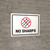 No Sharps Landscape - Wall Sign