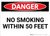 Danger: No Smoking Within 50 Feet - Wall Sign