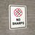 No Sharps Portrait - Wall Sign
