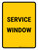 Service Window Portrait - Wall Sign