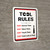 Tool Rules Portrait - Wall Sign