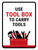 Use Tool Box To Carry Tools Portrait - Wall Sign