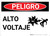 Danger: High Voltage With Graphic Spanish - Wall Sign