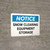 Notice: Snow Clearing Equipment Storage Landscape - Wall Sign