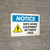 Notice: Wipe Down Equipment Between Uses Landscape - Wall Sign