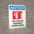 Notice: Fire Fighting Equipment Stored Inside Portrait - Wall Sign