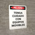 Danger: Watch Out For Moving Equipment Spanish Portrait - Wall Sign