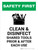 Safety First: Clean And Disinfect Shared Tools Prior And After Each Use Portrait - Wall Sign