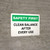 Safety First: Clean Balance After Each Use Landscape - Wall Sign