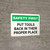 Safety First: Put Tools Back In Their Proper Place Landscape - Wall Sign