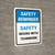 Safety Reminder: Safety Begins With Teamwork Portrait - Wall Sign