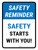 Safety Reminder: Safety Starts With You Portrait - Wall Sign