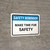 Safety Reminder: Make Time For Safety Landscape - Wall Sign