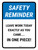 Safety Reminder: Leave Work Today Exactly As You Came Portrait - Wall Sign
