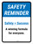 Safety Reminder: Safety = Success Portrait - Wall Sign