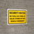 Security Notice Landscape - Wall Sign