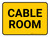 Cable Room Rectangular - Floor Sign