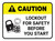 Caution: Lockout For Safety Before You Start Rectangular - Floor Sign