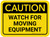 Caution: Watch For Moving Equipment Rectangular - Floor Sign