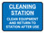 Cleaning Station - Clean Equipment And Return Rectangular - Floor Sign