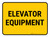 Elevator Equipment Rectangular - Floor Sign