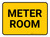 Meter Room Rectangular - Floor Sign