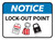 Notice: Lock-Out Point Rectangular - Floor Sign