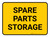 Spare Parts Storage Rectangular - Floor Sign