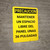 Caution: Keep Electrical Panel Clear Vertical Spanish - Wall Sign