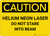 Caution: Helium Neon Laser Beam Do Not Stare - Wall Sign