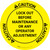 Caution: Lock Out Before Maintenance Or Any Operator Adjustment Circular - Floor Sign