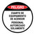 Danger: Spanish Elevator Equipment Room Authorized Personnel Only Circular - Floor Sign