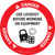 Danger: Use Lockout Before Working On Equipment Circular - Floor Sign