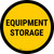 Equipment Storage Circular - Floor Sign