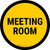 Meeting Room Circular - Floor Sign