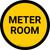 Meter Room Circular - Floor Sign