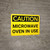Caution: Warning Microwave Oven In Use - Wall Sign