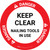 Danger: Keep Clear Nailing Tool In Use Circular - Floor Sign