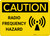 Caution: Warning Radio Frequency Hazard With Graphic - Wall Sign