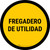 Spanish Utility Sink Circular - Floor Sign
