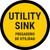 Utility Sink Bilingual Spanish Circular - Floor Sign