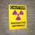 Caution: Radioactive Materials Vertical with Graphic - Wall Sign
