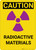 Caution: Radioactive Materials Vertical with Graphic - Wall Sign