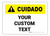 Custom ANSI Spanish Caution (Cuidado) Label
